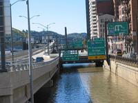 Flood of Ohio River - 376 Westbound (deepest section)