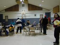 The staging area for our pilgrimage. Charlie gets his soul ready