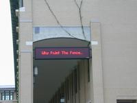 And finally the sign is owned....