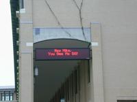 And finally the sign is owned....