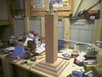 Lamp made from the spare parts.