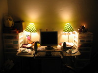 blasting blondie... lighting person much?