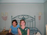 Cheryl & Natalie in another random hotel room (the Beach Club)