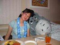 Eeyore sleeping on Natalie