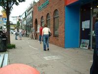 Man walking his duck in Squill